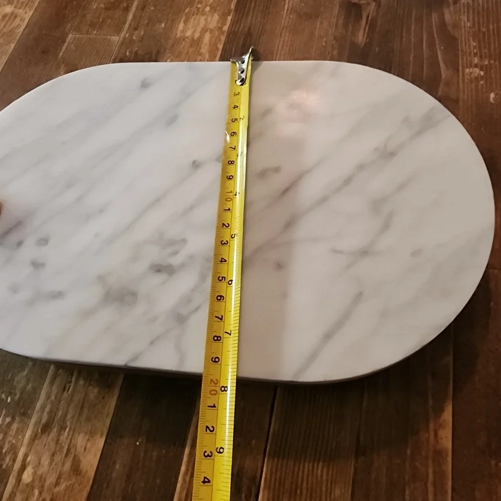 Our Table Wood Marble Cheese Cutting Charcuterie Board Knife Set
